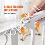 Reguliuojami apsauginiai varteliai vaikams ir augintiniams – be gręžimo, 75–135 cm pločio, 76 cm aukščio - Image 2