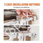 Reguliuojami apsauginiai varteliai vaikams ir augintiniams – be gręžimo, 75–135 cm pločio, 76 cm aukščio - Image 5