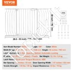 Reguliuojami apsauginiai varteliai vaikams ir augintiniams – be gręžimo, 75–135 cm pločio, 76 cm aukščio - Image 6