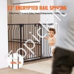 Apsauginiai varteliai vaikams ir augintiniams – juodi, be gręžimo, 75–135 cm pločio, 76 cm aukščio - Image 4