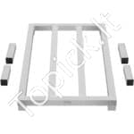 Aliumininis Grindinis Sandėliavimo Stovas – 91,4 x 50,8 x 20,3 cm, Iki 817 kg Apkrova, Kompaktiškas ir Itin Tvirtas - Image 8