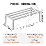 Aliumininis Grindinis Sandėliavimo Stovas – 121,9 x 50,8 x 30,4 cm, Iki 817 kg Apkrova, Tvirtas ir Kompaktiškas - Image 6