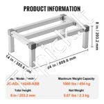 Kompaktiškas Aliumininis Grindinis Stovas – 60,9 x 35,5 x 20,3 cm, Iki 454 kg Apkrova, Tvirtas ir Lengvas - Image 6