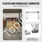 Aliumininis Grindinis Sandėliavimo Stovas – 91,4 x 50,8 x 20,3 cm, Iki 454 kg Apkrova, Tvirtas ir Kompaktiškas - Image 3