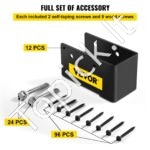 12 vnt. medinių stulpų tvirtinimo laikiklių rinkinys – 50 × 100 mm, paviršinis montavimas - Image 5