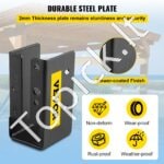 24 vnt. medinių stulpų tvirtinimo laikikliai – 50 × 100 mm, cinkuoti, paviršiniam montavimui - Image 4