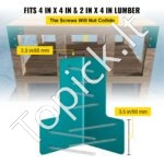 8 vnt. sūpynių jungčių rinkinys – 4 mm storio plienas, tvirtinimo kampai medinėms konstrukcijoms - Image 3