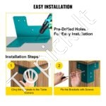 8 vnt. sūpynių jungčių rinkinys – 4 mm storio plienas, tvirtinimo kampai medinėms konstrukcijoms - Image 5