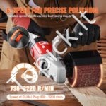 1200 W galios satininavimo ir šlifavimo mašina su 6 greičių reguliavimu – skirta metalui, medienai ir plastikui - Image 2