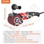 1200 W galios satininavimo ir šlifavimo mašina su 6 greičių reguliavimu – skirta metalui, medienai ir plastikui - Image 6