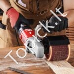 1200 W galios satininavimo ir šlifavimo mašina su 6 greičių reguliavimu – skirta metalui, medienai ir plastikui - Image 7