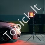 Rankinė 2000W infraraudonųjų spindulių dažų kietinimo lempa su stovu – mobilus sprendimas greitam džiovinimui - Image 7