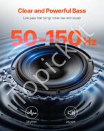 440 W automatinis žemų dažnių garsiakalbis po sėdyne | 25,4 cm (10") | Kompaktiškas aktyvus subwoofer'is - Image 4