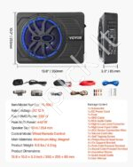 440 W automatinis žemų dažnių garsiakalbis po sėdyne | 25,4 cm (10") | Kompaktiškas aktyvus subwoofer'is - Image 7