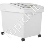 Maisto Produktų Laikymo Talpos su Ratukais – 3 vnt. x 40L, Mobilūs Konteineriai Biriai Produkcijai - Image 10