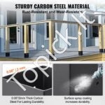 4 vnt. medinių stulpų laikikliai – 101,6 × 101,6 mm, cinkuoti, montavimui ant betono ar medžio - Image 3