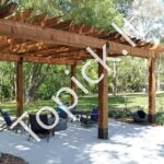 4 vnt. medinių stulpų laikikliai – 101,6 × 101,6 mm, cinkuoti, montavimui ant betono ar medžio - Image 6