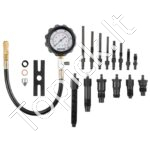 Kompresijos matuoklis su 80 mm manometru – 0–1000 PSI / 0–70 bar, su 4 adapteriais - Image 9