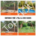 2 vnt. sūpynių kampiniai laikikliai – 160 × 235 × 280 mm, milteliniu būdu dengtas plienas, žalios spalvos - Image 5