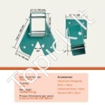 2 vnt. sūpynių kampiniai laikikliai – 160 × 235 × 280 mm, milteliniu būdu dengtas plienas, žalios spalvos - Image 6