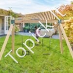 2 vnt. sūpynių kampiniai laikikliai – 160 × 235 × 280 mm, milteliniu būdu dengtas plienas, žalios spalvos - Image 7