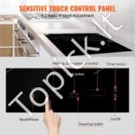 Įmontuojama indukcinė kaitlentė su lietimui jautriu valdymu – 6800 W, 4 zonos, 9 kaitinimo lygiai, su apsauga vaikams - Image 4