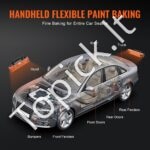 Kompaktiška 1000W infraraudonųjų spindulių dažų kietinimo lempa – greitam ir tiksliam džiovinimui - Image 2