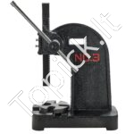 Stalviršinė spaudimo presas | 3 tonų jėga | Rankinė staklė | Ketaus konstrukcija | Guolių įpresavimui, montavimui, lenkimui - Image 8