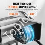 CNC 4 ašies rotacinė ašis su 100 mm 3 žandikaulių griebtuvu ir NEMA23 varikliu - Image 3