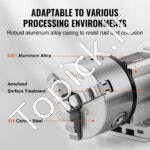 CNC 4 ašies rotacinė ašis su 100 mm 3 žandikaulių griebtuvu ir NEMA23 varikliu - Image 4