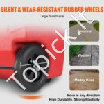 Mobilus degalų vežimėlis 60 L – Nešiojamas degalų bakas su rankine žarnele ir 7,8 L/min srautu - Image 2