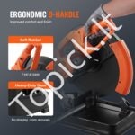 Metalo pjovimo kampinė pjovimo staklė 355 mm | Galingas 45° kampinis pjūklas metalo apdirbimui - Image 4