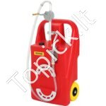 Mobilus degalų bakas 95 L – Nešiojamas kuro vežimėlis su rankine pompa ir ratais - Image 10