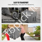 Pilkas mobilus dyzelino bakas 440 L – Nešiojama degalų talpykla su siurbliu ir žarna - Image 6