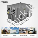 Pilkas mobilus dyzelino bakas 440 L – Nešiojama degalų talpykla su siurbliu ir žarna - Image 7