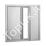 Lauko virtuvės dvigubos durys 610 x 610 mm | Nerūdijančio plieno įleidžiamos durys su paslėptais vyriais - Image 8