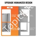 Lauko virtuvės dvigubos durys 660 x 610 mm | Nerūdijančio plieno įleidžiamos durys su paslėptais vyriais - Image 4