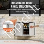 Lauko virtuvės dvigubos durys 710 x 482 mm | Nerūdijančio plieno įleidžiamos durys su paslėptais vyriais - Image 3