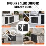 Lauko virtuvės dvigubos durys 788 x 610 mm | Tinka grilio saloms, lauko spintelėms ir BBQ zonoms - Image 5