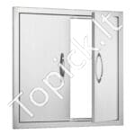 Lauko virtuvės dvigubos durys 610 x 610 mm | Tinka grilio saloms, lauko spintelėms ir BBQ zonoms - Image 8