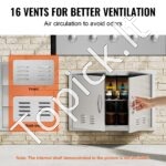 Lauko virtuvės dvigubos durys 762 x 533 mm | Tinka grilio saloms, lauko spintelėms ir BBQ zonoms - Image 3