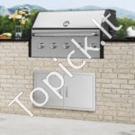 Lauko virtuvės dvigubos durys 863 x 482 mm | Tinka grilio saloms, lauko spintelėms ir BBQ zonoms - Image 7