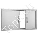 Lauko virtuvės dvigubos durys 863 x 482 mm | Tinka grilio saloms, lauko spintelėms ir BBQ zonoms - Image 8