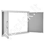 Lauko virtuvės dvigubos durys 889 x 610 mm | Nerūdijančio plieno įleidžiamos durys su paslėptais vyriais - Image 8