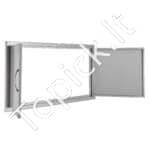 Lauko virtuvės dvigubos durys 1067 x 534 mm | Nerūdijančio plieno įleidžiamos durys su paslėptais vyriais - Image 9