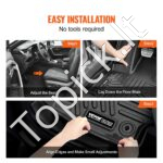 3 dalių TPE automobilio kilimėlių komplektas – Toyota RAV4 (2019–2024) - Image 5