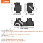 3 dalių TPE automobilio kilimėlių komplektas – Toyota RAV4 (2019–2024) - Image 6