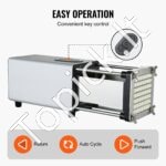 Elektrinis bulvių ir daržovių pjaustytuvas – 1/2" ir 3/8" geležtės, nerūdijantis plienas, greitas pjovimas - Image 4