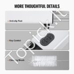 Elektrinis bulvių ir daržovių pjaustytuvas – 1/2" ir 3/8" geležtės, nerūdijantis plienas, greitas pjovimas - Image 5