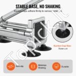 Bulvių ir daržovių pjaustytuvas – su 3 nerūdijančio plieno geležtėmis, rankinis presas - Image 4